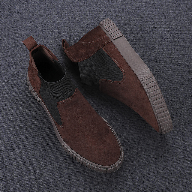 Męskie skórzane buty outdoorowe business sneakersy modne obuwie spacerowe - Wianko - 16