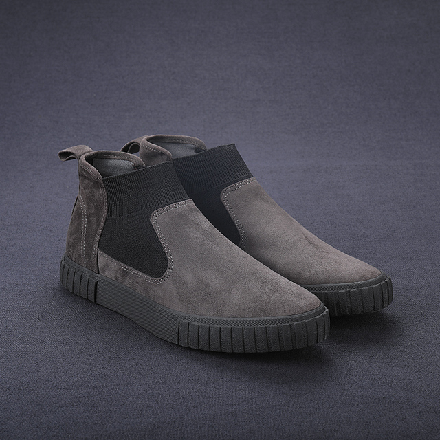 Męskie skórzane buty outdoorowe business sneakersy modne obuwie spacerowe - Wianko - 13