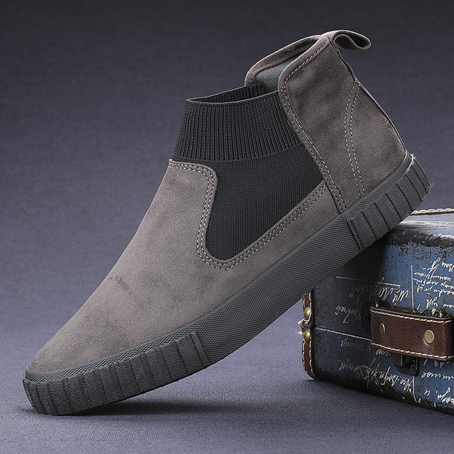 Męskie skórzane buty outdoorowe business sneakersy modne obuwie spacerowe - Wianko - 4