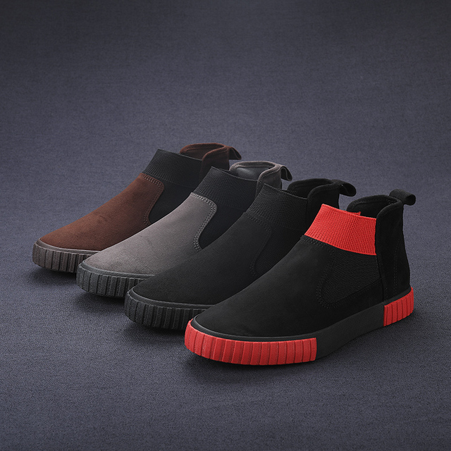Męskie skórzane buty outdoorowe business sneakersy modne obuwie spacerowe - Wianko - 6