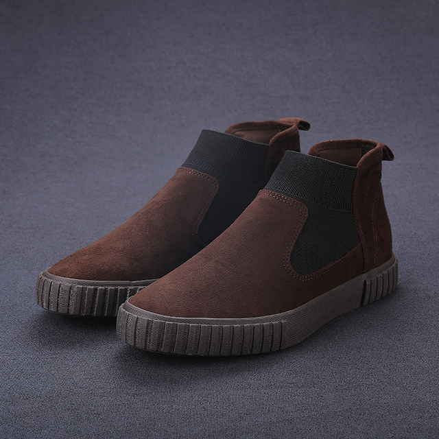 Męskie skórzane buty outdoorowe business sneakersy modne obuwie spacerowe - Wianko - 15