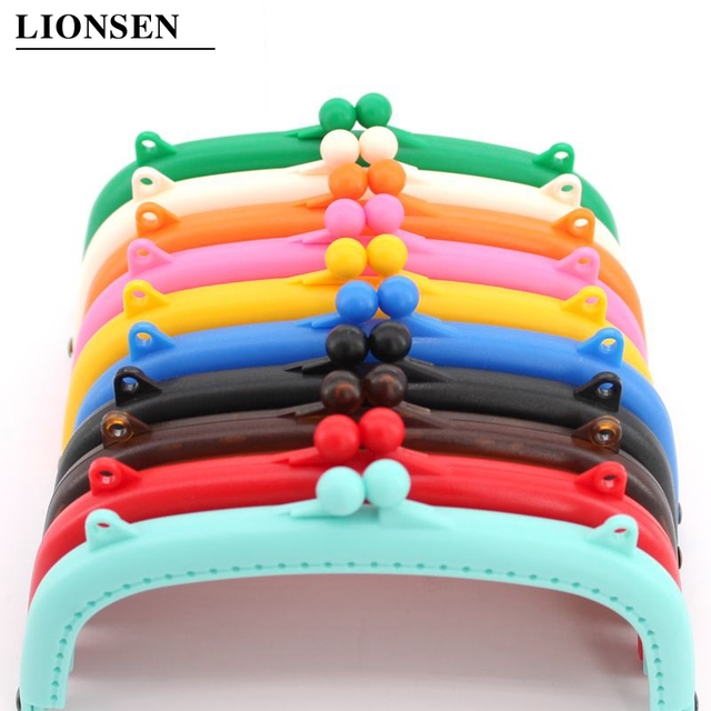 LionSen - Uchwyt plastikowej ramy 16 cm do torebki - blokada zapięcia - 10 kolorów - Wianko - 2