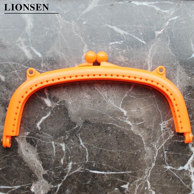LionSen - Uchwyt plastikowej ramy 16 cm do torebki - blokada zapięcia - 10 kolorów - Wianko - 5