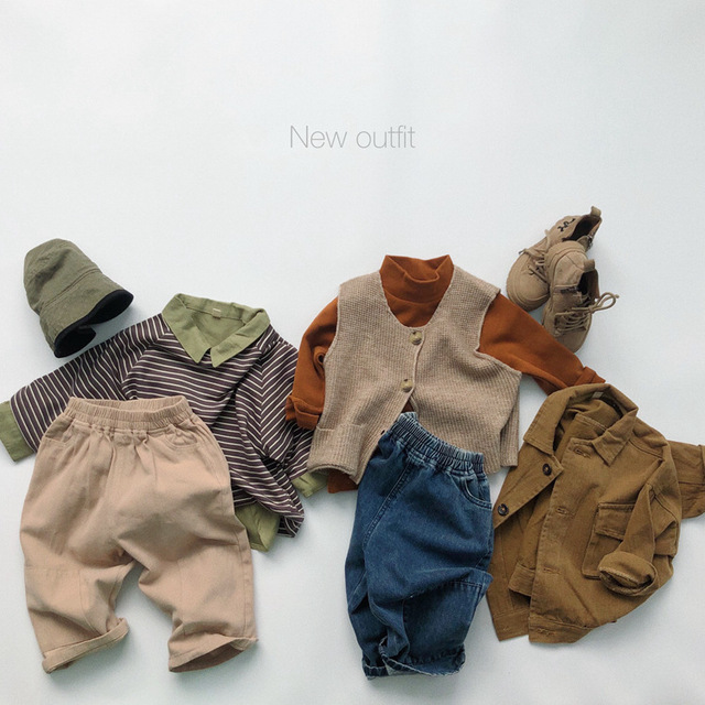 Jesień Jeansy koreańskiego stylu dla chłopców i dziewcząt - spodnie dziecięce z elastycznym paskiem - Wianko - 17