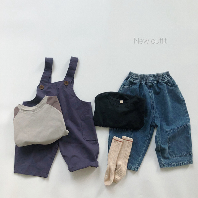 Jesień Jeansy koreańskiego stylu dla chłopców i dziewcząt - spodnie dziecięce z elastycznym paskiem - Wianko - 7