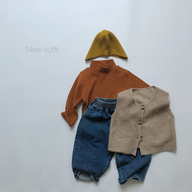 Jesień Jeansy koreańskiego stylu dla chłopców i dziewcząt - spodnie dziecięce z elastycznym paskiem - Wianko - 10