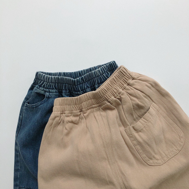 Jesień Jeansy koreańskiego stylu dla chłopców i dziewcząt - spodnie dziecięce z elastycznym paskiem - Wianko - 21