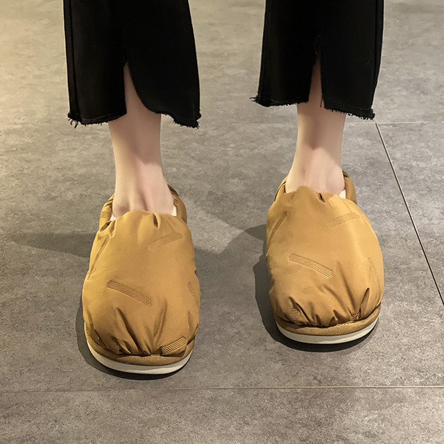 Pluszowe trzewiki damskie 2021 z miękkimi, wodoodpornymi podeszwami - ciepłe buty do kostki na zimę z futrem - Wianko - 9