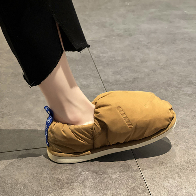 Pluszowe trzewiki damskie 2021 z miękkimi, wodoodpornymi podeszwami - ciepłe buty do kostki na zimę z futrem - Wianko - 10