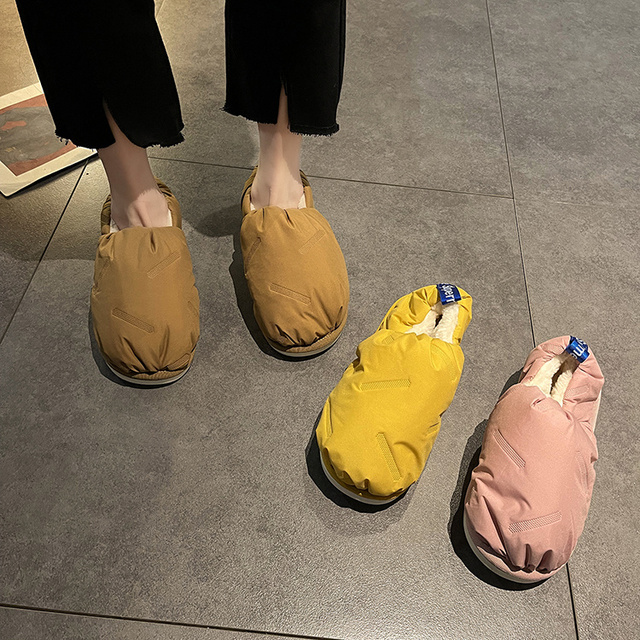Pluszowe trzewiki damskie 2021 z miękkimi, wodoodpornymi podeszwami - ciepłe buty do kostki na zimę z futrem - Wianko - 5