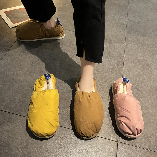Pluszowe trzewiki damskie 2021 z miękkimi, wodoodpornymi podeszwami - ciepłe buty do kostki na zimę z futrem - Wianko - 4