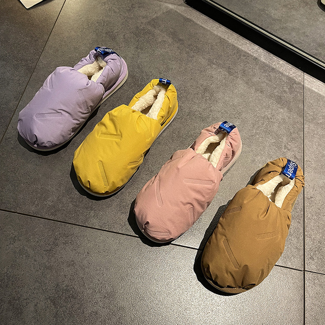 Pluszowe trzewiki damskie 2021 z miękkimi, wodoodpornymi podeszwami - ciepłe buty do kostki na zimę z futrem - Wianko - 18