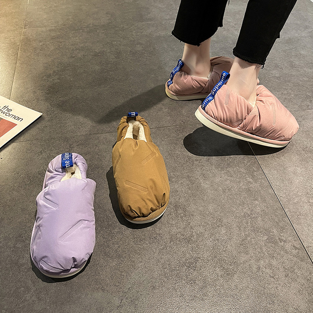 Pluszowe trzewiki damskie 2021 z miękkimi, wodoodpornymi podeszwami - ciepłe buty do kostki na zimę z futrem - Wianko - 7
