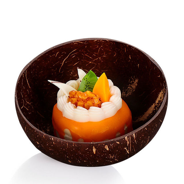 6 sztuk naturalna miska kokosowa - zestaw miseczek na zupę, sałatkę, owoce, makaron ramen i ryż - zastawa stołowa japońskiego stylu - Wianko - 14