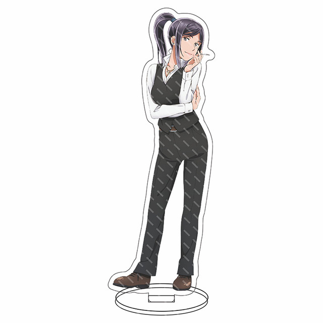 Hinamatsuri Anime Manga Cosplay - stojak na klucze akrylowy model postaci - 16cm - Wianko - 14