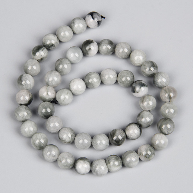 Biały Selenit - naturalne koraliki z kamienia, idealne do tworzenia biżuterii - Wianko - 8
