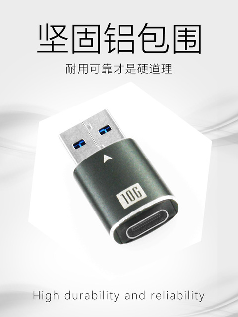 Adapter portu JEYI A do C AM do CF męski na c żeński AC CA aluminiowa TYPE-C 10G USB3.1 GEN2 do USB3 - Wianko - 9