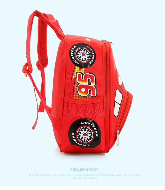 Plecak szkolny 3D z wzorem samochodów dla chłopców w wieku 3-5 lat - Wianko - 13