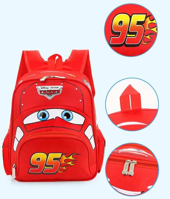 Plecak szkolny 3D z wzorem samochodów dla chłopców w wieku 3-5 lat - Wianko - 6