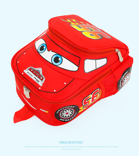 Plecak szkolny 3D z wzorem samochodów dla chłopców w wieku 3-5 lat - Wianko - 18