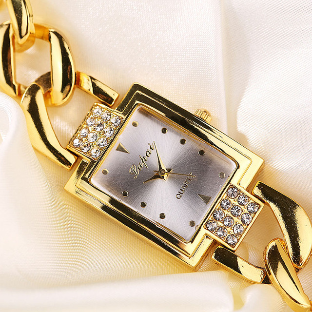 Różowo-złoty zegarek damski z bransoletą, kryształkami górskimi - Reloj Mujer Relogio Feminino - Wianko - 26