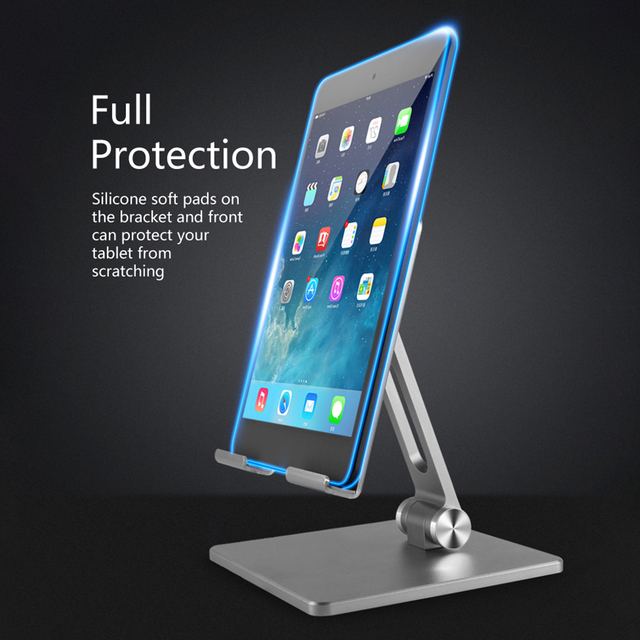 Aluminiowy stojak na duże tablety - regulowany, składany, dla iPadPro, Samsung, Xiaomi, Huawei - Wianko - 11