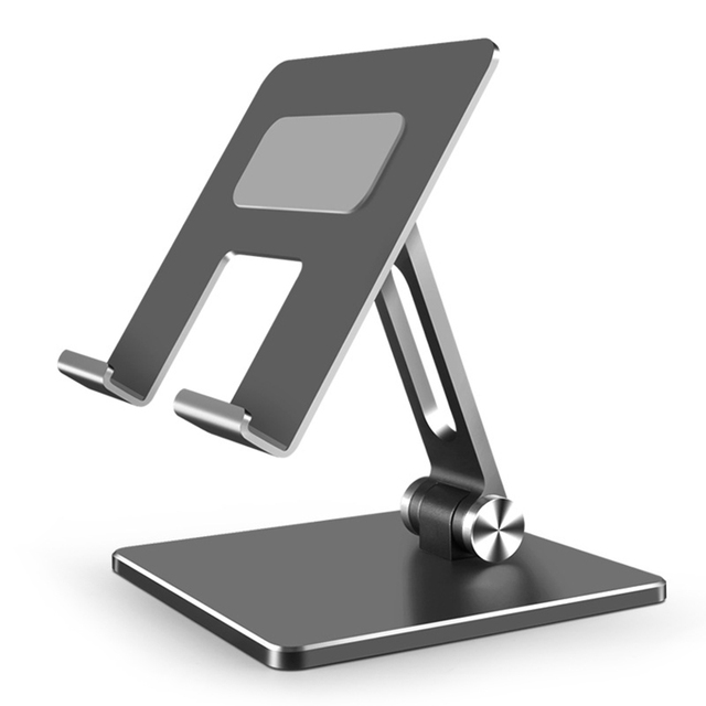 Aluminiowy stojak na duże tablety - regulowany, składany, dla iPadPro, Samsung, Xiaomi, Huawei - Wianko - 15