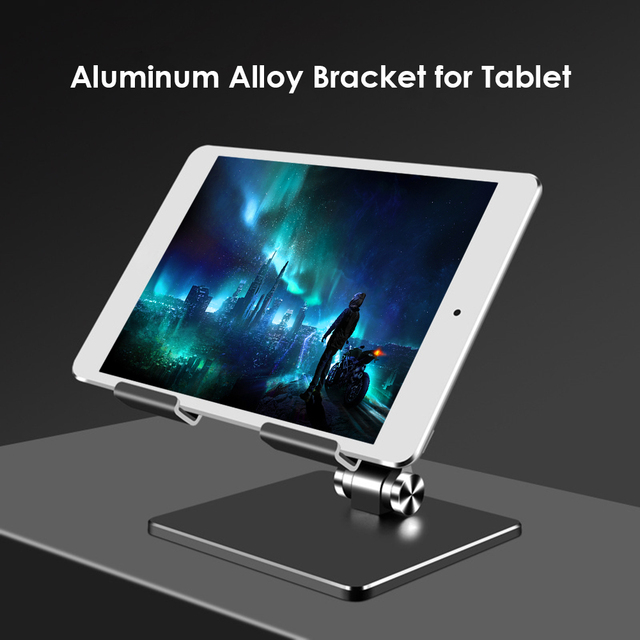 Aluminiowy stojak na duże tablety - regulowany, składany, dla iPadPro, Samsung, Xiaomi, Huawei - Wianko - 10