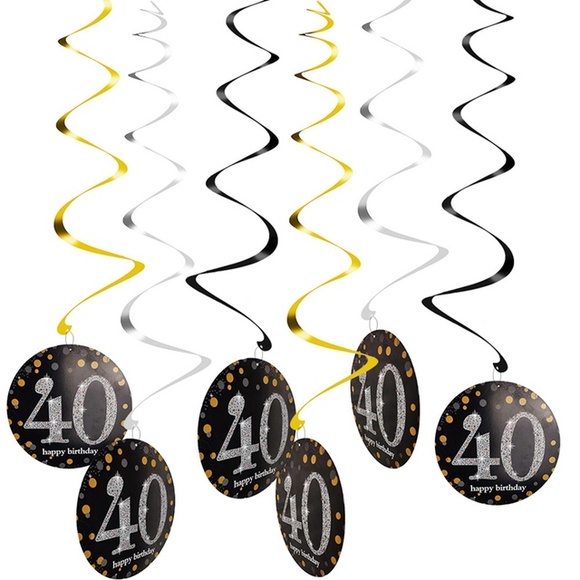 Dekoracje urodzinowe dla dorosłych - balony 30, 40, 50, 60 z helem i akcesoria do balonów - Wianko - 22