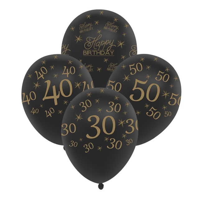 Dekoracje urodzinowe dla dorosłych - balony 30, 40, 50, 60 z helem i akcesoria do balonów - Wianko - 18