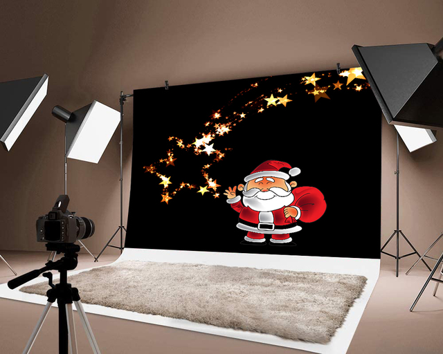 Milsleep czerwone tło ze zdjęciem świętego Mikołaja - idealne na wesołe święta, dziecięce przyjęcia i prezentacje festiwalowe - Wianko - 5