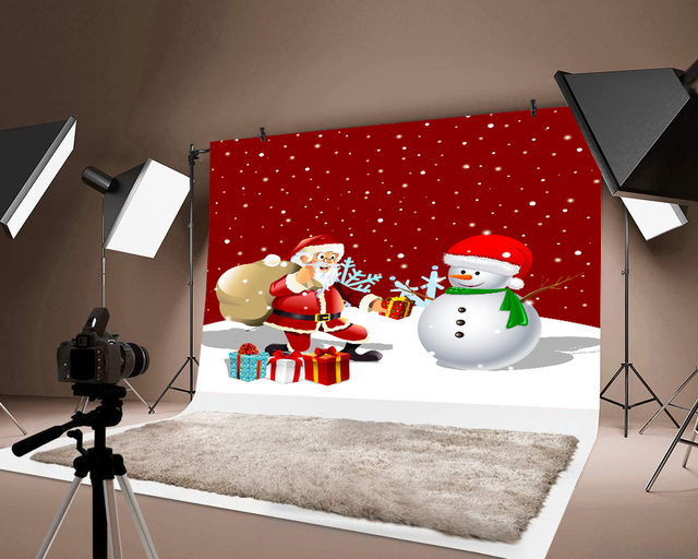 Milsleep czerwone tło ze zdjęciem świętego Mikołaja - idealne na wesołe święta, dziecięce przyjęcia i prezentacje festiwalowe - Wianko - 3