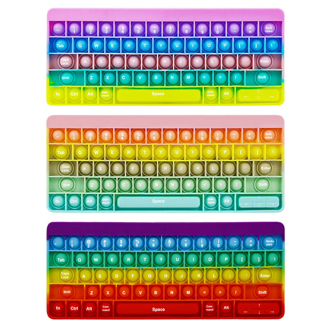 Zabawka zgniatania Rainbow Keyboard – antystresowy relaks dla dorosłych i dzieci - Wianko - 4
