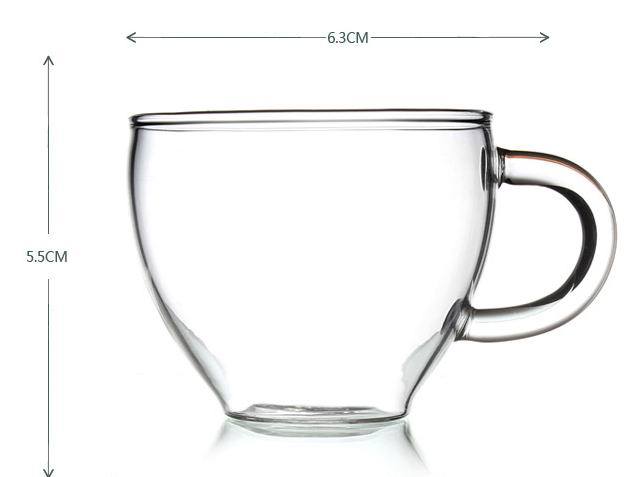 Hurtownia szklana - małe filiżanki do herbaty 80 ml z nadrukiem - Wianko - 6