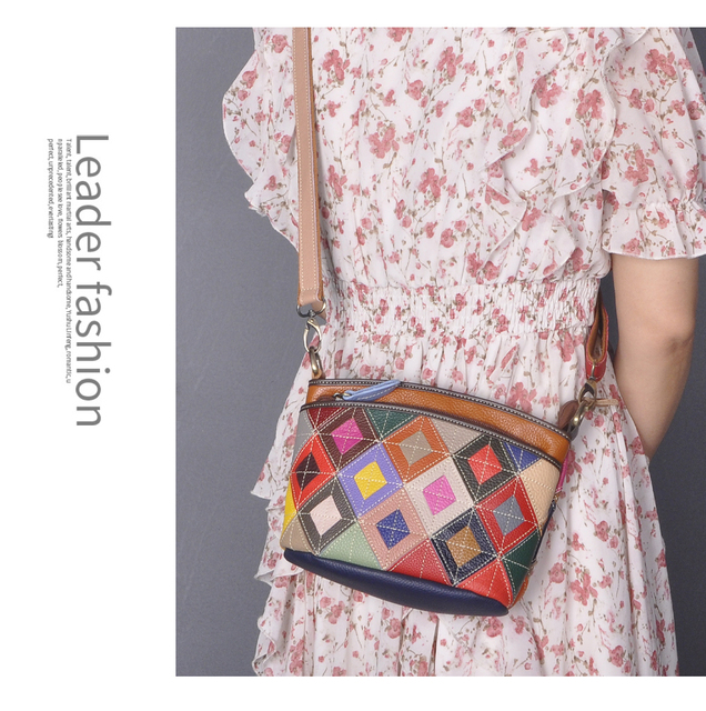 Kobieca luksusowa torba na ramię z prawdziwej skóry, marki kwiatowej modowej, mała i dużego rozmiaru, projektantka, czarna - Wianko - 16