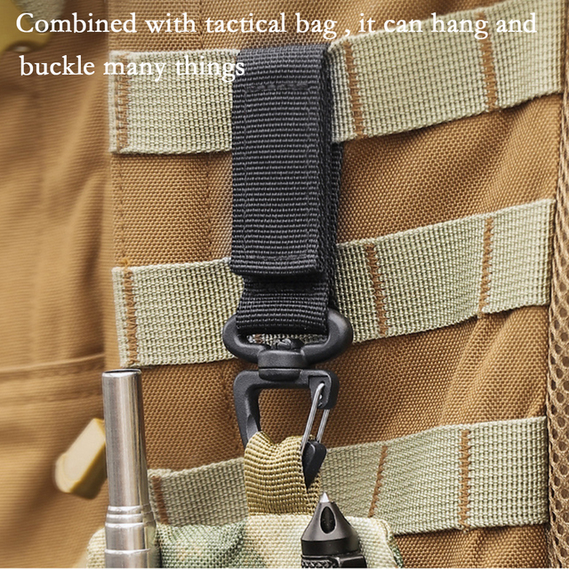 Plecak nylonowy Molle Tactical na piesze wycieczki i camping z zapięciem EDC Hook Buckle - Wianko - 4