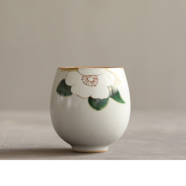 Zestaw 4 antycznych, ręcznie malowanych kubków do herbaty chińskiego stylu o pojemności 90ml - Wianko - 7