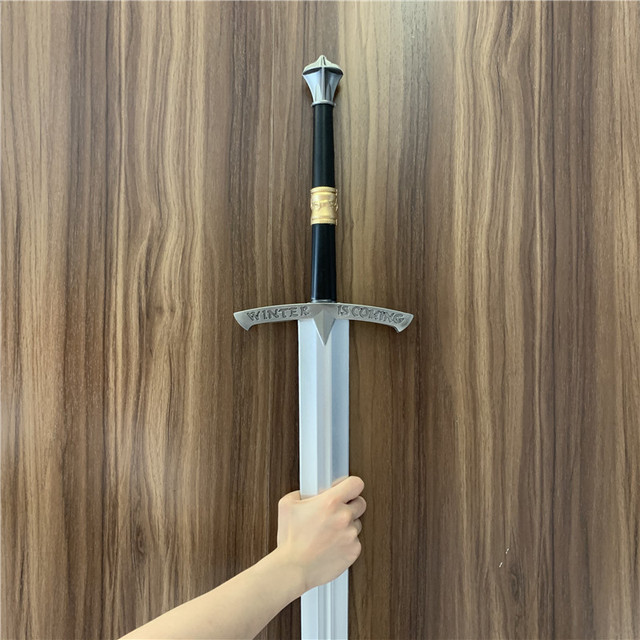 Zimny lód miecz 104cm – idealny do cosplayu i dekoracji, wykonany z bezpiecznej skóry sztucznej - Wianko - 7