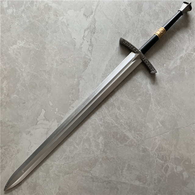 Zimny lód miecz 104cm – idealny do cosplayu i dekoracji, wykonany z bezpiecznej skóry sztucznej - Wianko - 1