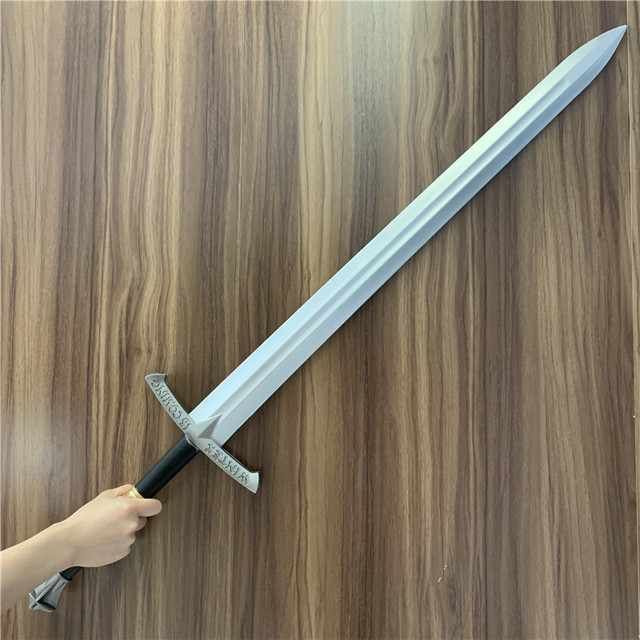 Zimny lód miecz 104cm – idealny do cosplayu i dekoracji, wykonany z bezpiecznej skóry sztucznej - Wianko - 2