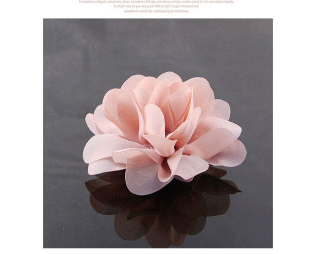 Handmade broszka vintage z szyfonową tkaniną ELLV moda kobiety - biżuteria odznaka Rose kwiaty przypinka do włosów - Wianko - 9