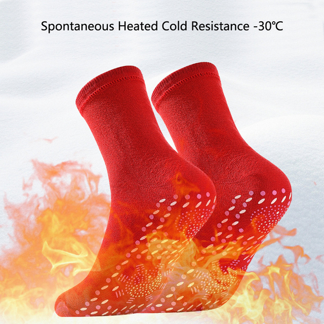 Wkładki termiczne turmalinowe samoprzylepne do butów, skarpetki z funkcją magnetyczną, terapia i masaż stóp, unisex - Wianko - 3