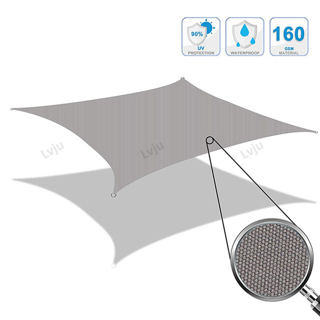 Markiza ogrodowa Lvju trójkąt 2x2x2m, wodoodporna, UV, odporna na deszcz, do ogrodu, tarasu, basenu - Wianko - 3