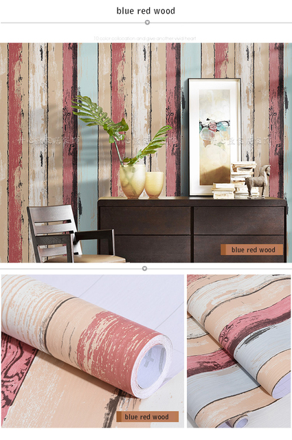 Samoprzylepna tapeta PVC Vintage do salonu i sypialni - dekoracyjna, wodoodporna, o odnowionym wyglądzie z drewnianym wzorem - Wianko - 18