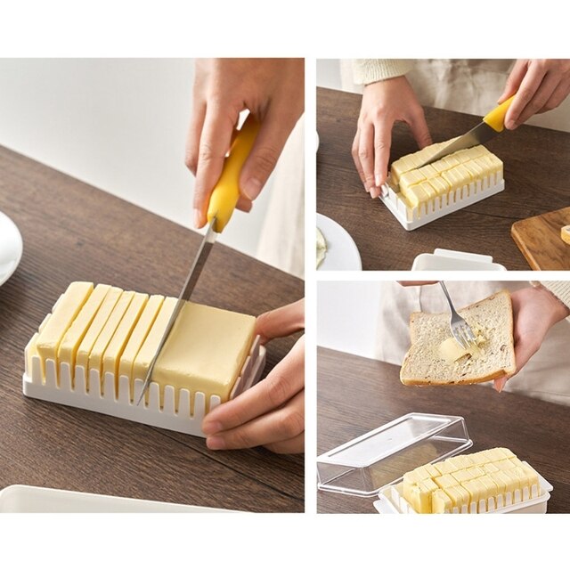 Plastikowy pojemnik NICEFurniture do cięcia masła i krajania sera z pokrywką - Wianko - 7