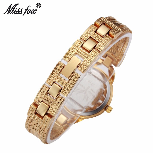 Złote zegarki Panna Lisa Retro marki biżuterii z bransoletką damską Relogio Femino Montre - Wianko - 5