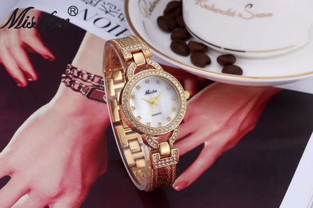 Złote zegarki Panna Lisa Retro marki biżuterii z bransoletką damską Relogio Femino Montre - Wianko - 6