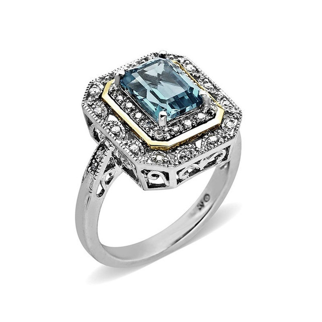 Złoty pierścionek z kryształem ślub panny młodej w stylu Art Deco - Moda damska, rozmiar 6-10 - Wianko - 5
