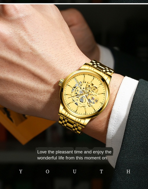 FNGEEN Sport Luminous męskie zegarki 2020, marka luksusowa, stalowa koperta, kwarcowy mechanizm, wodoodporny, duża tarcza, Relogio Masculino - Wianko - 15