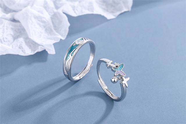 Elegancki pierścień 925 Sterling Silver z motywem motyla dla romantycznej kobiety - Wianko - 24